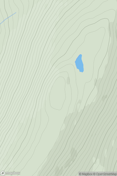 Thumbnail image for Carn Dearg [Fort William to Loch Treig & Loch Leven] showing contour plot for surrounding peak